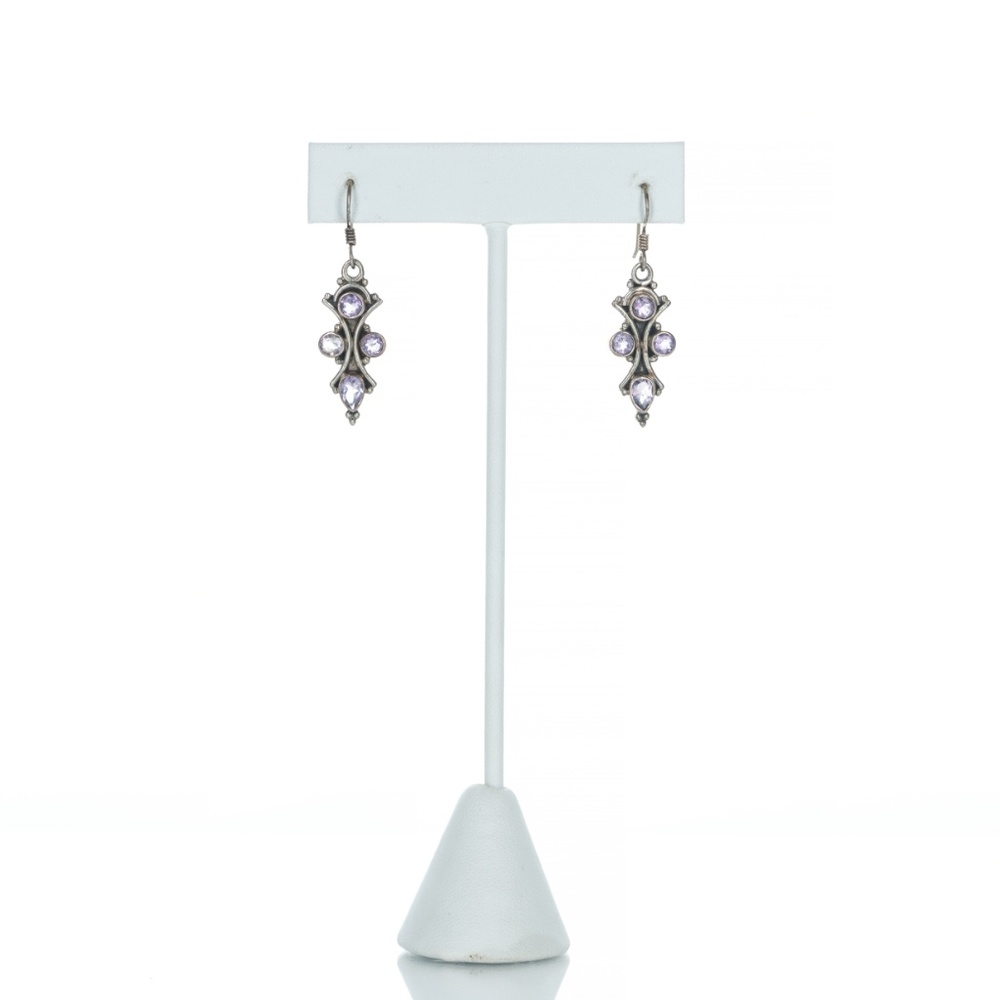 Amethyst and Sterling Silver Earrings